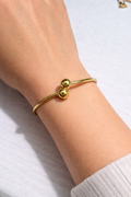 Bracelete banhado a ouro clássico
