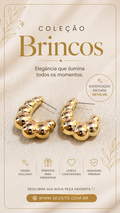 Brinco dourado estrutural