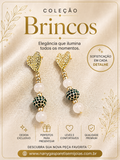 Brinco pedra da lua e verde