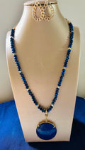 Colar de pedra lapiz lazuli