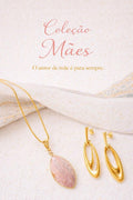 Conjunto Dourado e Pedras Maes