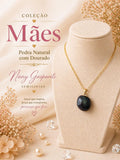Corrente Pedra Dourado Onix Mae