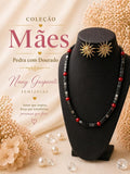 Conjunto Pedra e Dourado - Hematita Maes