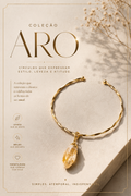ARO DOURADO PEDRA CITRINO