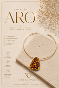ARO COM PIGENTE CARAMELO