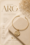 ARO BANHADO A OURO COM PINGENTE ARVORE DA VIDA